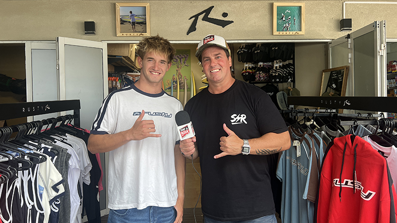 Tomás Marques presenta las nuevas tablas de surf Rusty en Mar del Plata